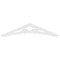 Ekena Millwork Pitch Wellington Architectural Grade PVC Gable Pediment, 72"W x 15"H x 1"P (5/12) GPP072X015X100WEL - alternate 3
